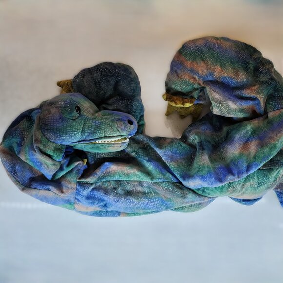 Colorful & Metallic Colour Alligator Costume for Kids - Picture 3 of 7